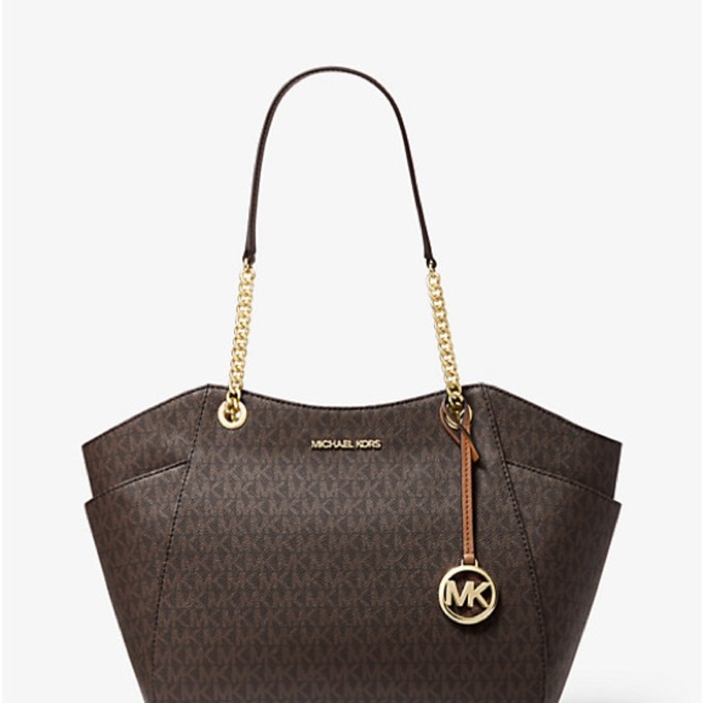 Michael Kors Jet Set Large Signature Logo Shoulder Bag